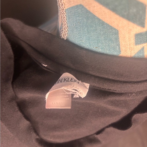 Calvin Klein Women's Long T-Shirt Dress Stretch Fabric, Shiny Logo, Size M - Picture 8 of 9